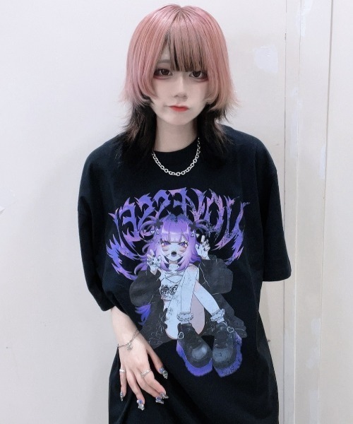 tシャツ 「NOVESSEL/ノベセル」イラストプリントTシャツ/ハーフスリーブカットソー レディース メンズ