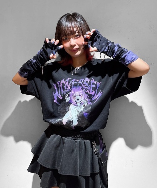 tシャツ 「NOVESSEL/ノベセル」イラストプリントTシャツ/ハーフスリーブカットソー レディース メンズ NOVESSEL tシャツ 「NOVESSEL/ノベセル」イラストプリントT