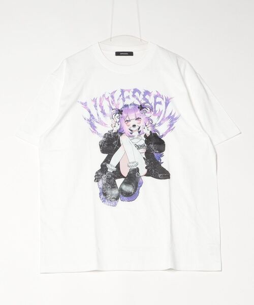 tシャツ 「NOVESSEL/ノベセル」イラストプリントTシャツ/ハーフスリーブカットソー レディース メンズ NOVESSEL tシャツ 「NOVESSEL/ノベセル」イラストプリントT
