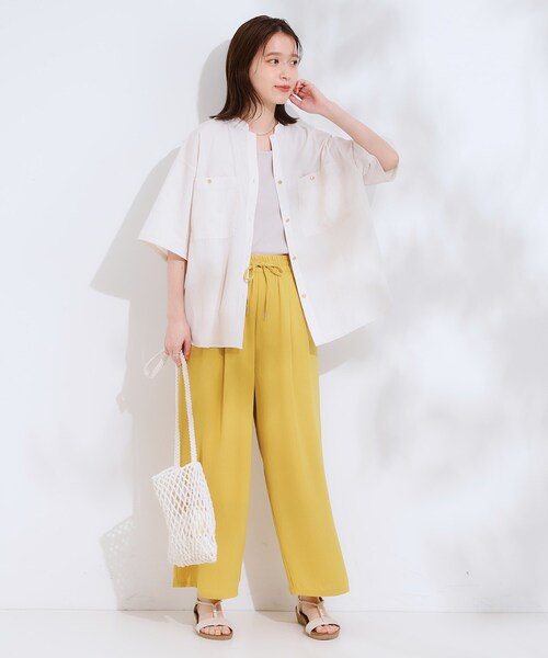 DRESKIP ブラウス シャツ 「S-LL」大人の抜け感 ビックポケット