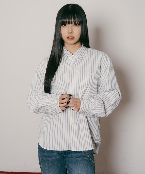 ブラウス シャツ Supima cotton stripe shirt「WOMEN」 レディース