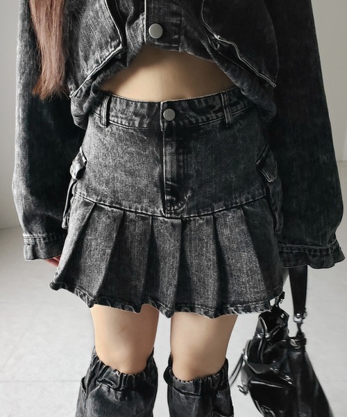 me+em select（ミームセレクト） デニムスカート 「 セットアップ着用