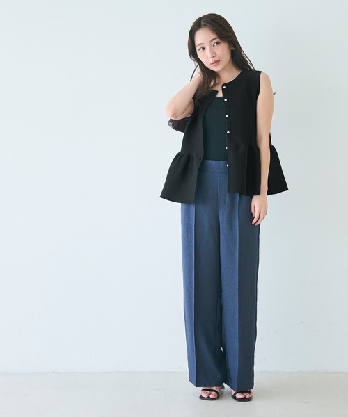 美品♡ルフィル LEPHILペプラムニット ジレ♡ トリプルクロスペプラムジレ | LE PHIL（ル フィル） ｜【公式
