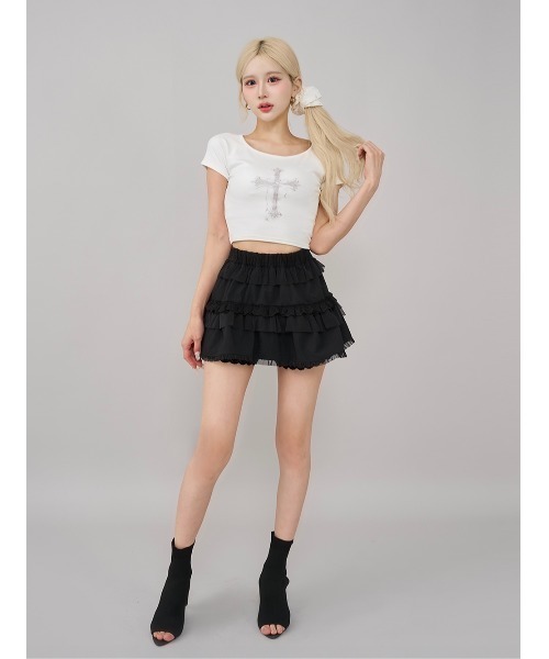 Darich tシャツ クロスフェードコンパクトTシャツ レディース