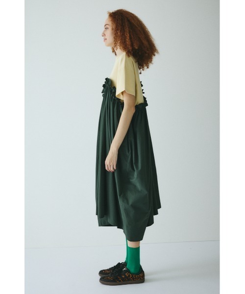HeRIN.CYE ワンピース Wave frill cut dress ウェーブフリルカット