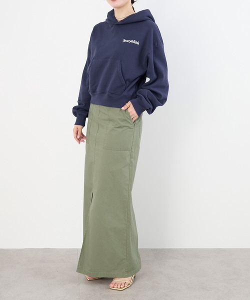 SPORTY&RICH パーカー 「SPORTY ＆ RICH」クロップドフーディ-Cropped