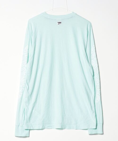 「PUMA」 長袖Tシャツ M グリーン メンズ