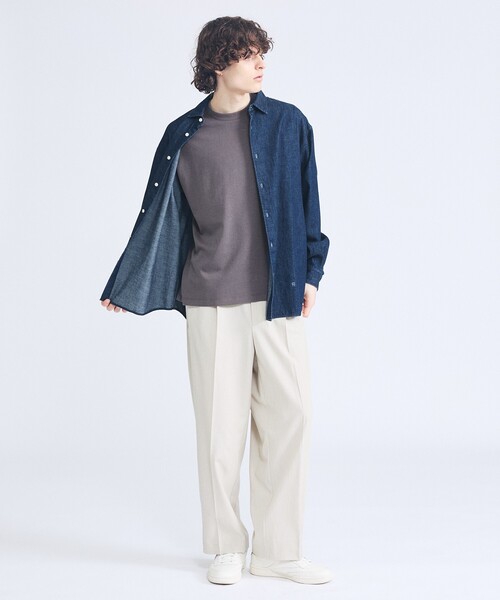 ABAHOUSE（アバハウス） シャツ 7.5オンス オーバーサイズ デニム