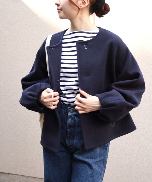 ブルゾン アウター ORCIVAL/オーシバル　ラウンドネックブルゾン　ROUNDNECK BLOUSON　OR-A0743 BBT レディースの画像