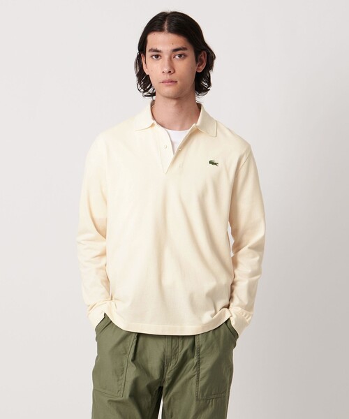 LACOSTE ポロシャツ 「別注」「LACOSTE」ロングスリーブ ピケ