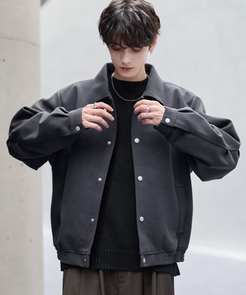 ASTRONOMY ブルゾン アウター ウールテックメルトン ビッグシルエット