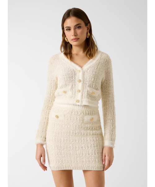 GUESS（ゲス） カーディガン Long Sleeves V-neck Aomori Tape Yarn
