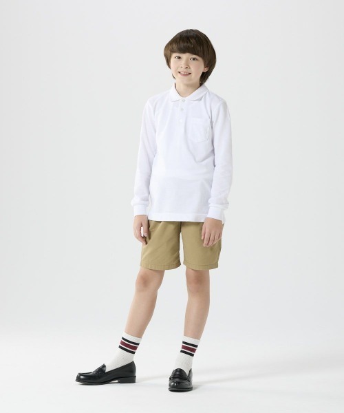 BEAMS SCHOOL ネイビー ポロシャツ L BEAMS SCHOOL（ビームススクール） ポロシャツ 長袖ポロシャツ キッズ