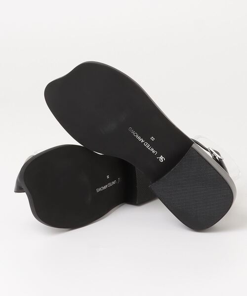 「SY UNITED ARROWS」 ヒールサンダル 24.5cm ライトブルー レディース_画像2