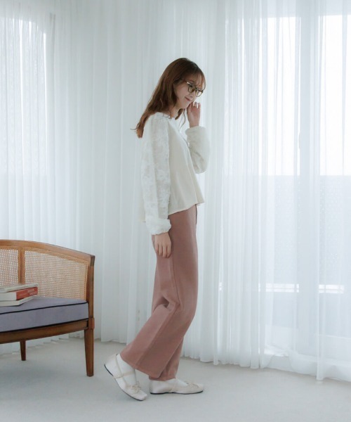 flower ブラウス シャツ ブロッサムベロアトップ レディース