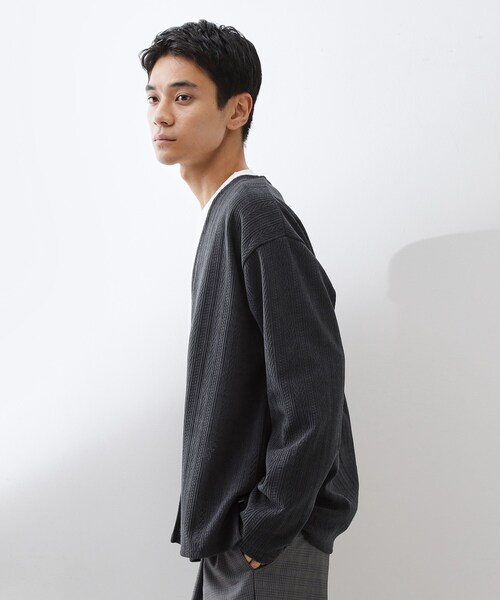 THE SHOP TK カーディガン 「セットでお買い得！」モールニット
