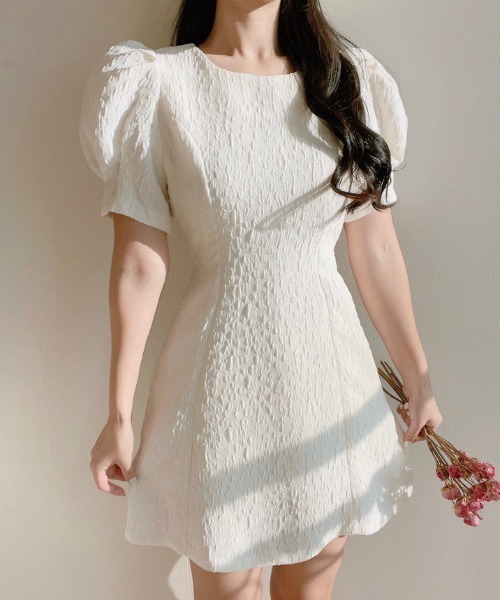 「FREE STYLISTS」 半袖ワンピース FREE ホワイト レディース_画像8