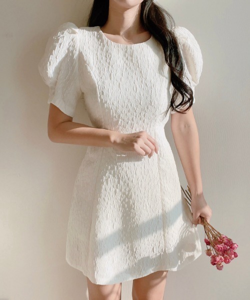 「FREE STYLISTS」 半袖ワンピース FREE ホワイト レディース_画像9