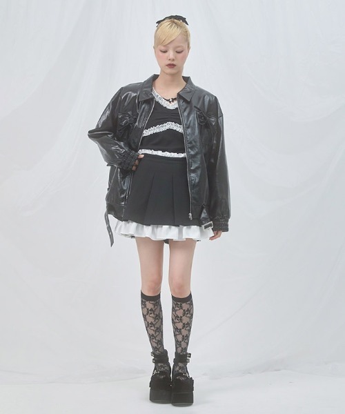 Fickle Bebe（フィクルベベ） スカート レイヤードプリーツスカート