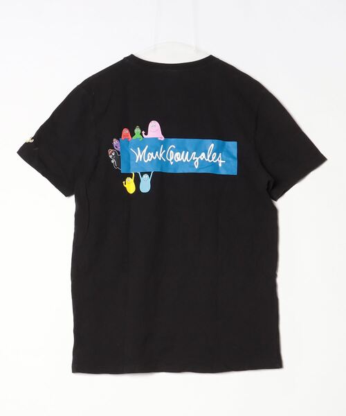 「Mark Gonzales」 半袖Tシャツ「barbapapaコラボ」 L ブラック メンズ_画像2