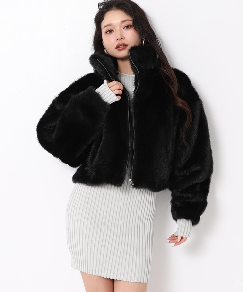 ANAP（アナップ） ブルゾン アウター ハイネック フェイク ファー