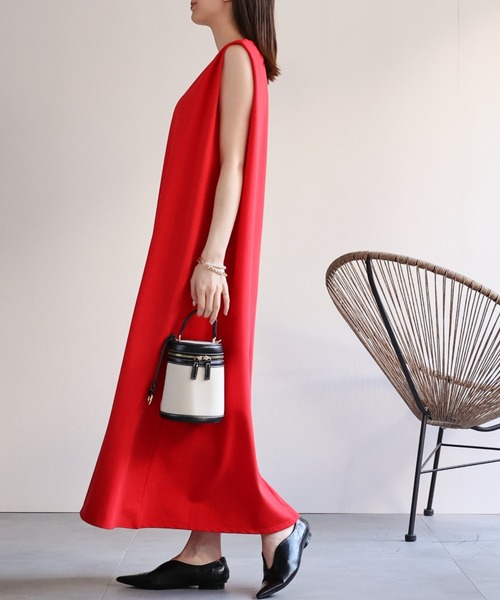 「sakishimatokyo」 ノースリーブワンピース FREE オフホワイト レディース_画像4