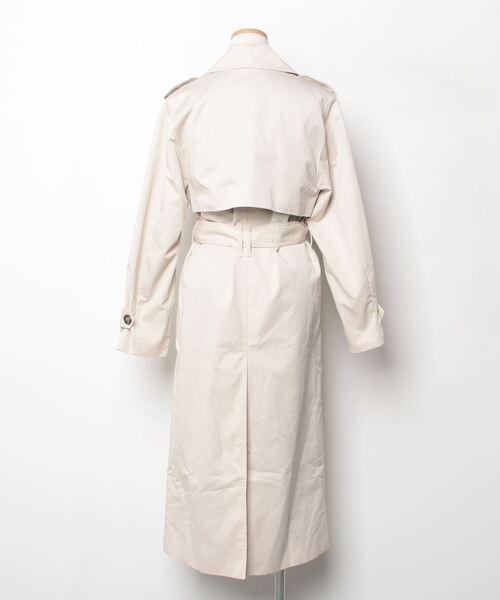「MNG」 トレンチコート X-SMALL ベージュ レディース_画像2