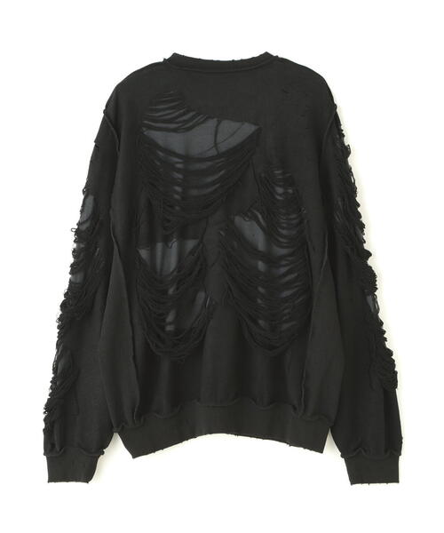 「DANKE SCHON」 スウェットカットソー L ブラック メンズ_画像6