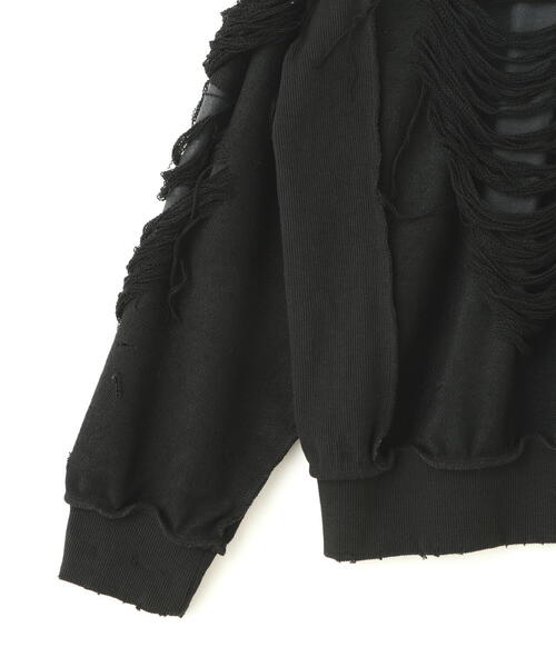 「DANKE SCHON」 スウェットカットソー L ブラック メンズ_画像9