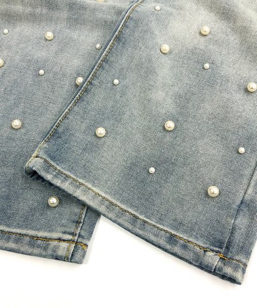 「SHEENA」 デニムパンツ X-LARGE サックスブルー レディース_画像8