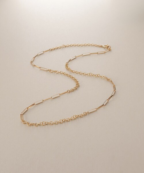 K18 ココシュニックCOCOSHNIKリボンケーブルネックレス¥160,600 COCOSHNIK（ココシュニック） ネックレス K18リボンケーブル×ラウンド