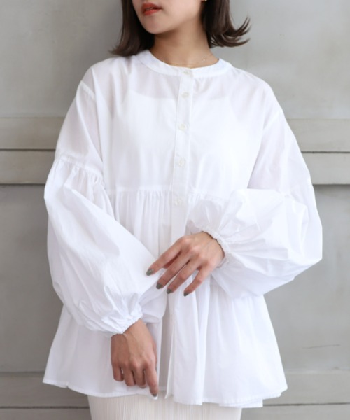 「moment+」 長袖ブラウス M ブラック レディース_画像7