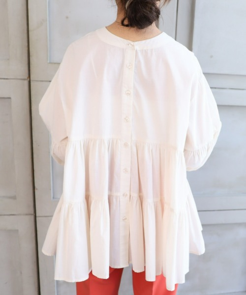 「moment+」 長袖ブラウス M ブラック レディース_画像8