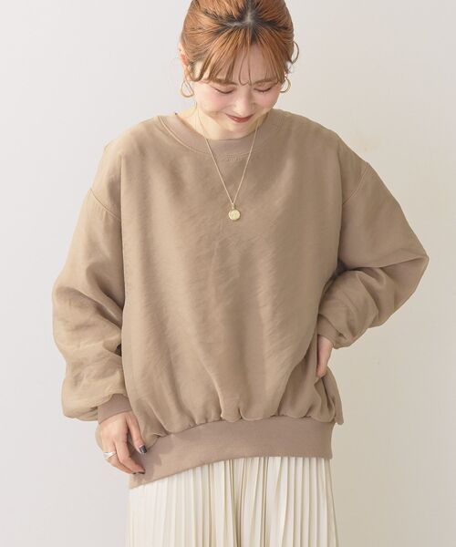 「AMERICAN HOLIC」 スウェットカットソー L モカ レディース_画像8