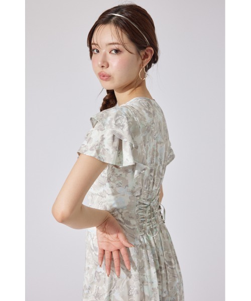 「rienda」 半袖ワンピース MEDIUM ブラック レディース_画像8