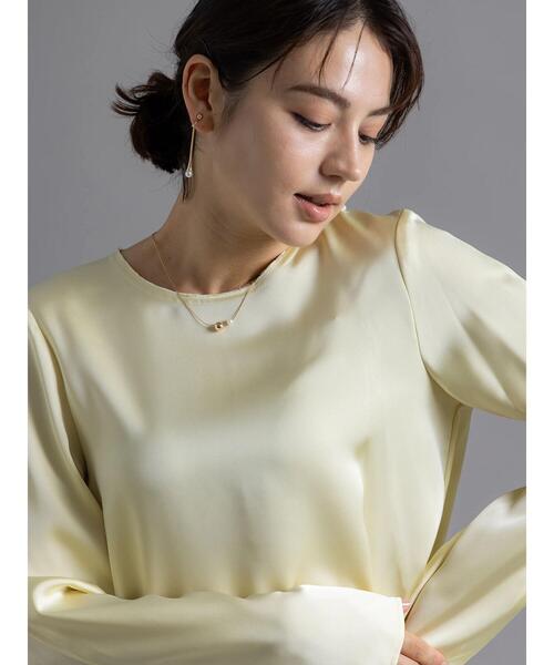 Te chichi（テチチ） ブラウス シャツ 「Atelier Bonheur」サテン