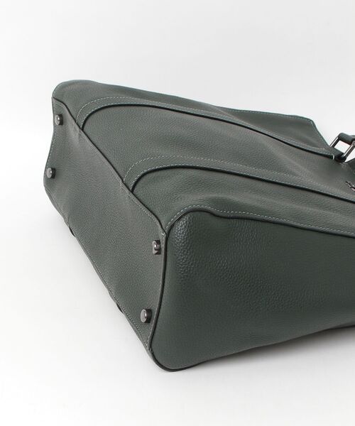 コーチ COACH トートバッグ メンズ ビジネスバッグ グリーン ほぼ新品 COACH（コーチ） ワンポイントトートバッグ - グリーン メンズ