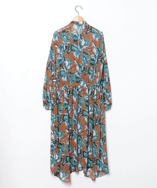 「KBF」 長袖ワンピース ONE ブラウン レディース_画像2