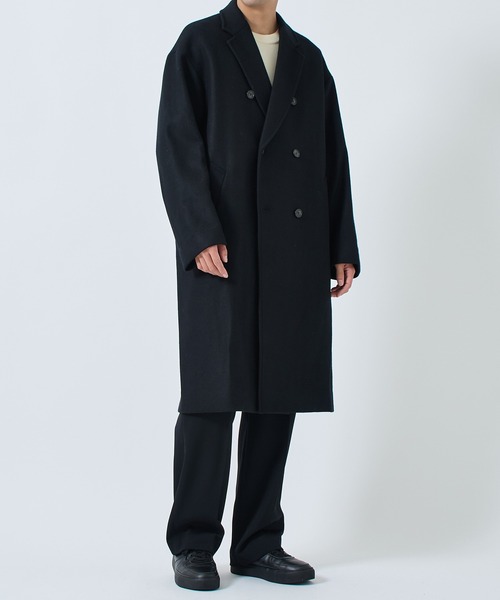 STUDIOUS（ステュディオス） チェスターコート 1 ブラック メンズ