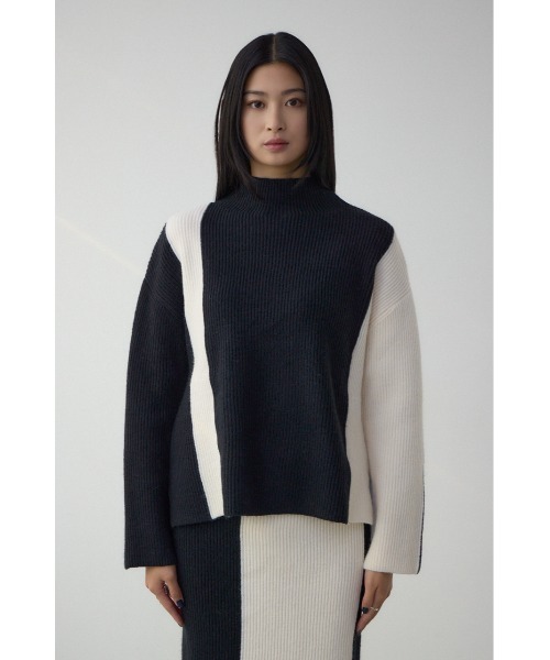 AZUL BY MOUSSY（アズールバイマウジー） ニット セーター バイカラー