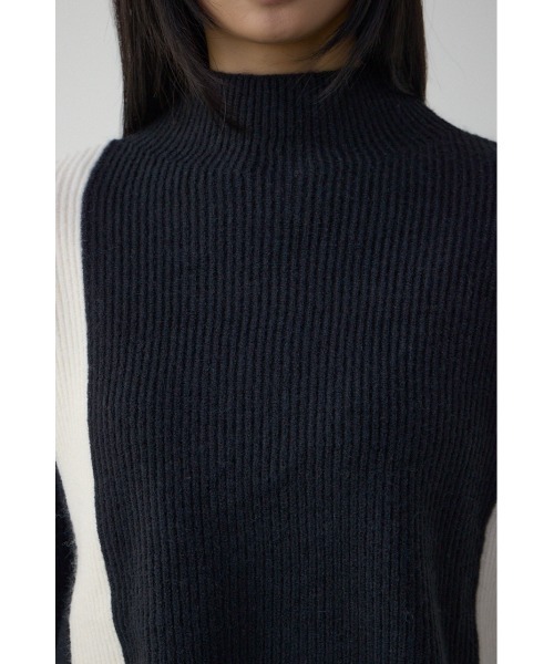 AZUL BY MOUSSY（アズールバイマウジー） ニット セーター バイカラー