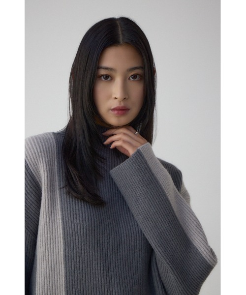 AZUL BY MOUSSY（アズールバイマウジー） ニット セーター バイカラー 