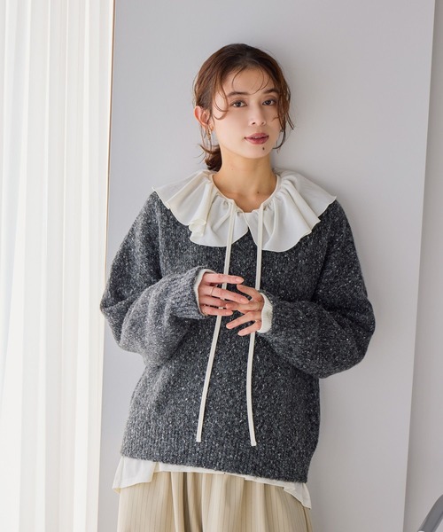 studio CLIP（スタディオクリップ） ニット セーター 3ゲージカラーMIX