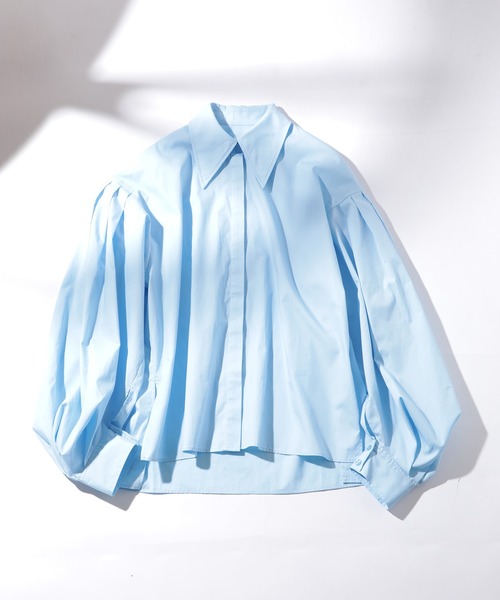 「MAISON BREEZE」 長袖シャツ FREE オフホワイト レディース_画像2