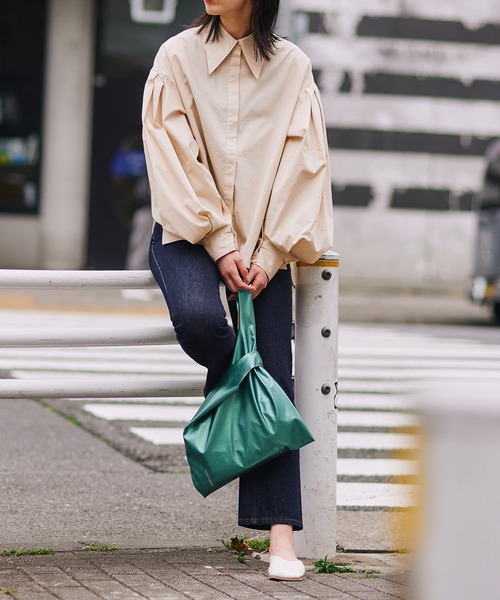 「MAISON BREEZE」 長袖シャツ FREE オフホワイト レディース_画像4