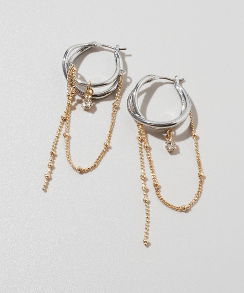 「GOLDY」 ピアス（両耳用） FREE ゴールド レディース_画像4