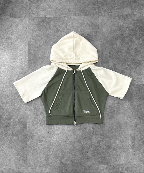 ［希少］HYSTERIC カーキ ジップアップパーカー jiasecond. ジップアップパーカー FREE カーキ レディース : ZOZOTOWN