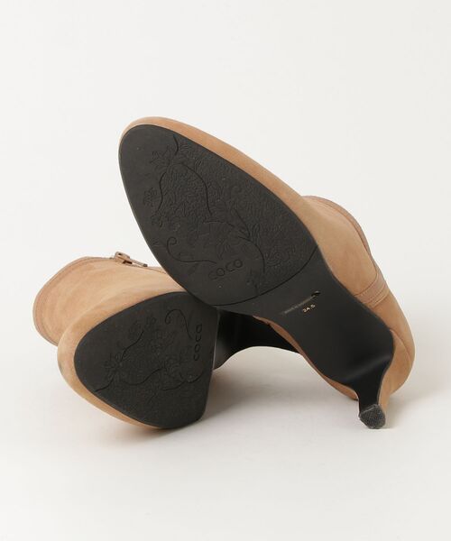 「coca（ANDEX shoes product）」 ショートブーツ 24.5cm キャメル レディースの画像3