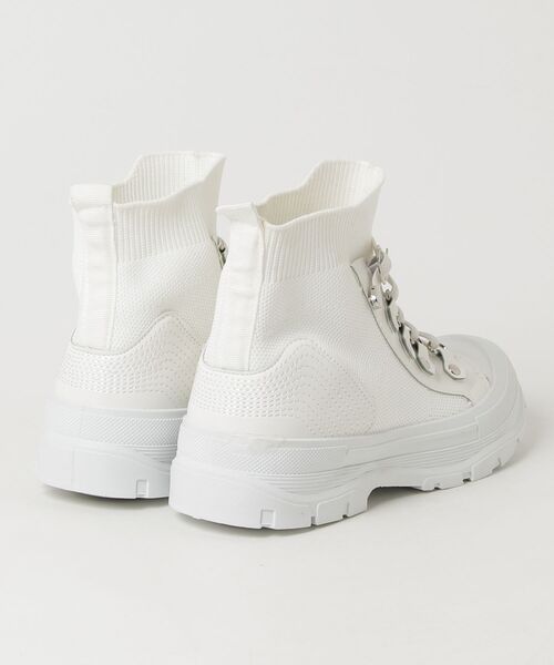 「Fin」 ハイカットスニーカー S ホワイト レディース_画像2