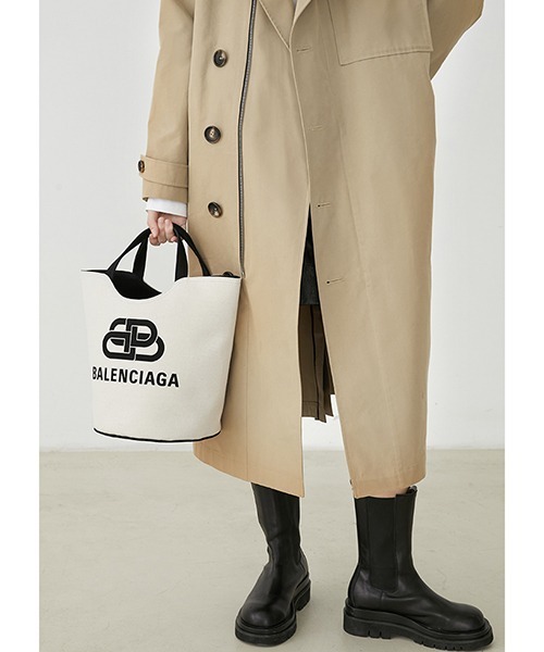 「Fano Studios」 トレンチコート L ベージュ レディース_画像6